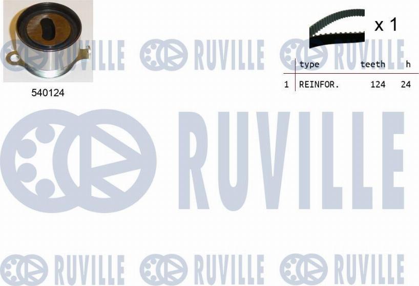 Ruville 550079 - Комплект зубчатого ремня ГРМ autosila-amz.com