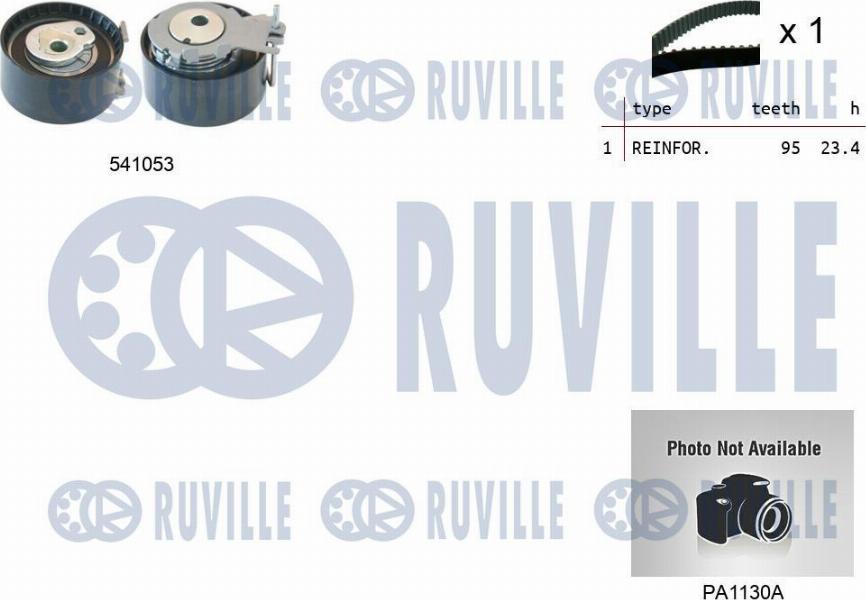 Ruville 5501191 - Водяной насос + комплект зубчатого ремня ГРМ autosila-amz.com