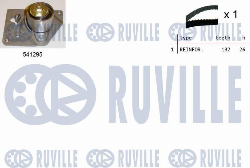 Ruville 550113 - Комплект зубчатого ремня ГРМ autosila-amz.com