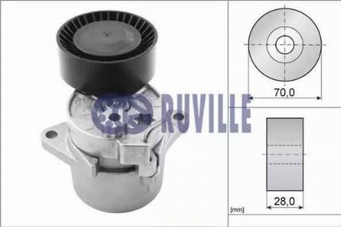 Ruville 55123 - Натяжитель, поликлиновый ремень autosila-amz.com