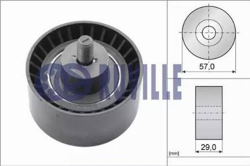 Ruville 55851 - Направляющий ролик, зубчатый ремень ГРМ autosila-amz.com