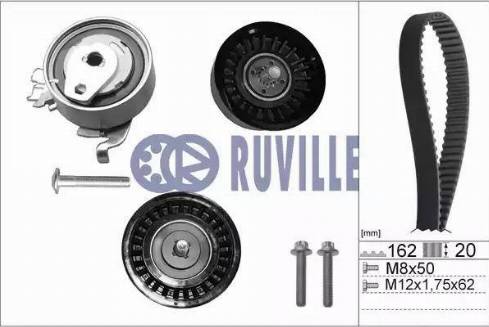 Ruville 5532772 - Комплект зубчатого ремня ГРМ autosila-amz.com