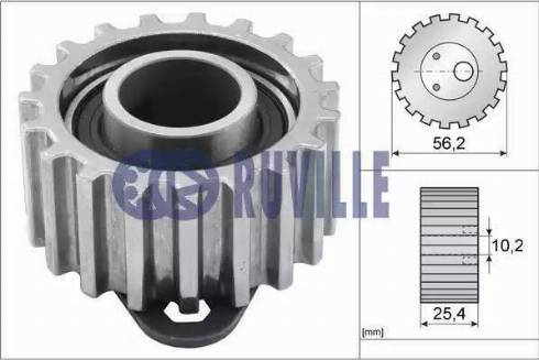 Ruville 55219 - Натяжной ролик, зубчатый ремень ГРМ autosila-amz.com