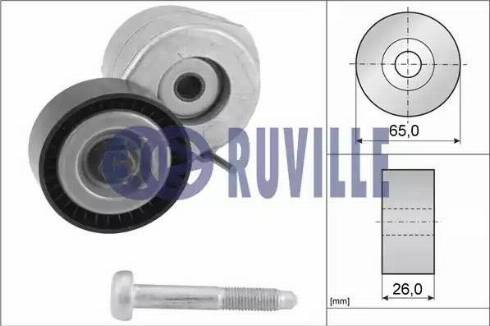 Ruville 55237 - Натяжитель, поликлиновый ремень autosila-amz.com