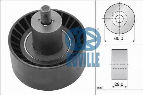 Ruville 55228 - Направляющий ролик, зубчатый ремень ГРМ autosila-amz.com