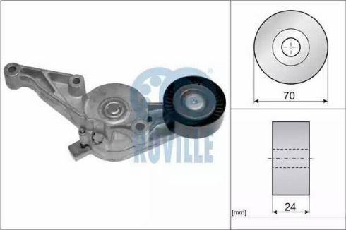 Ruville 55790 - Натяжитель, поликлиновый ремень autosila-amz.com