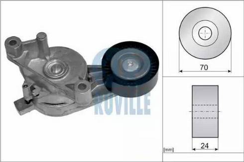 Ruville 55777 - Натяжитель, поликлиновый ремень autosila-amz.com