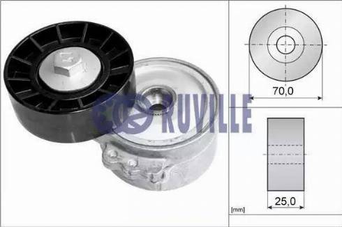 Ruville 56651 - Натяжитель, поликлиновый ремень autosila-amz.com