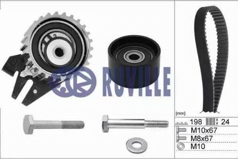 Ruville 5603679 - Комплект зубчатого ремня ГРМ autosila-amz.com