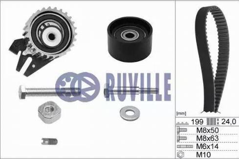 Ruville 5603671 - Комплект зубчатого ремня ГРМ autosila-amz.com