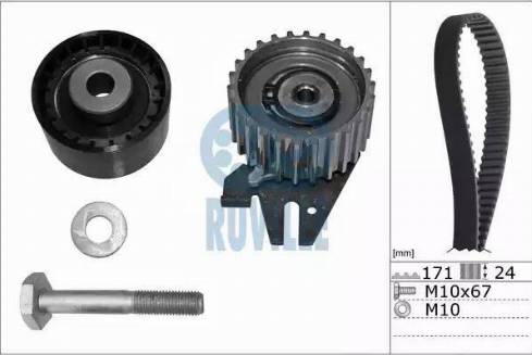 Ruville 5603870 - Комплект зубчатого ремня ГРМ autosila-amz.com