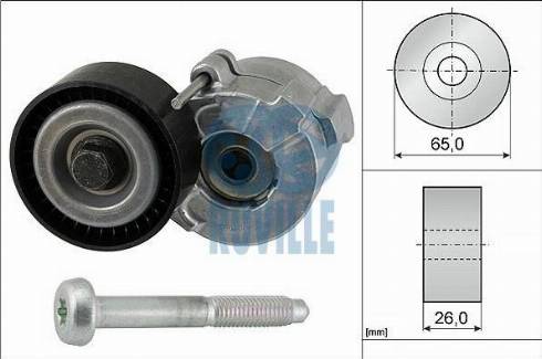 Ruville 56020 - Натяжитель, поликлиновый ремень autosila-amz.com