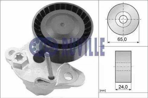 Ruville 56388 - Натяжитель, поликлиновый ремень autosila-amz.com