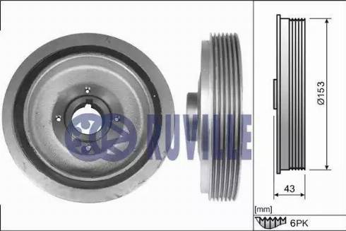 Ruville 515901 - Шкив коленчатого вала autosila-amz.com