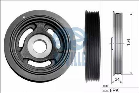 Ruville 515916 - Шкив коленчатого вала autosila-amz.com