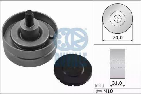 Ruville 58863 - Ролик, поликлиновый ремень autosila-amz.com