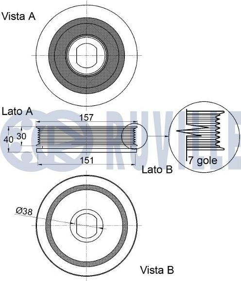 Ruville 520402 - Шкив коленвала autosila-amz.com