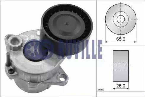 Ruville 57503 - Натяжитель, поликлиновый ремень autosila-amz.com