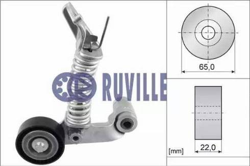 Ruville 57538 - Натяжитель, поликлиновый ремень autosila-amz.com