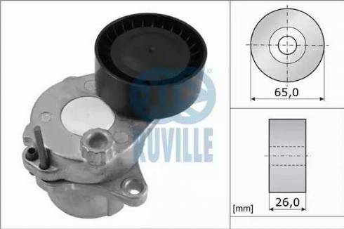 Ruville 57521 - Натяжитель, поликлиновый ремень autosila-amz.com