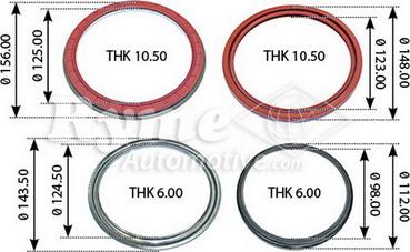 RYME 17576 - Уплотняющее кольцо, сальник, ступица колеса autosila-amz.com