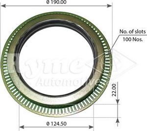 RYME 17604 - Зубчатое кольцо для датчика ABS autosila-amz.com