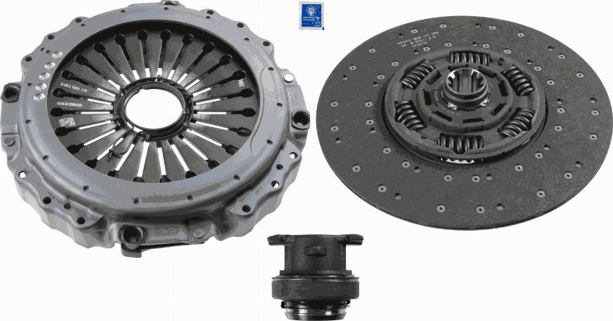 SACHS 3400 700 393 - Комплект сцепления autosila-amz.com