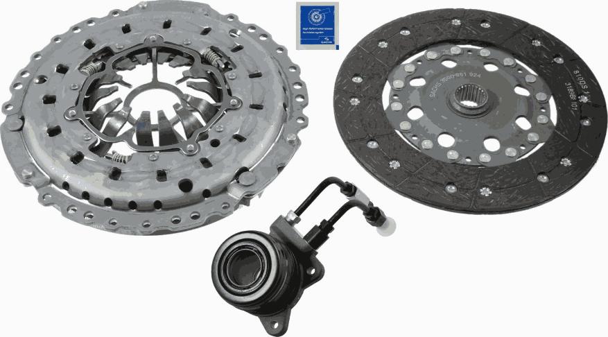 SACHS 3000 990 227 - Комплект сцепления autosila-amz.com