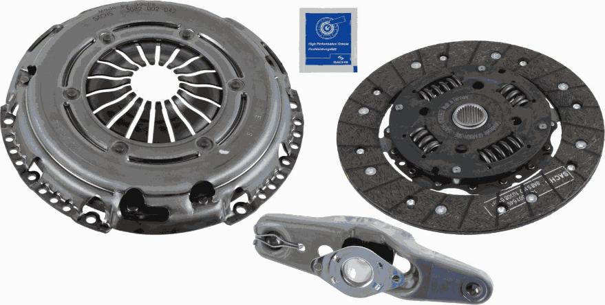 SACHS 3000 950 074 - КОМ КТ СЦЕПЛЕНИЯ (220 MM) (С ВЫЖ ВИЛКА НАПРАВЛ ) autosila-amz.com