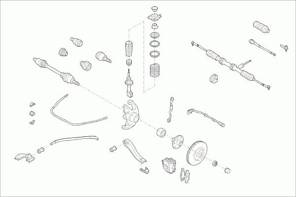 SACHS OPEL-COMBO-FS001 - Рулевое управление autosila-amz.com