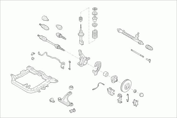 SACHS OPEL-MERIV-FS007 - Рулевое управление autosila-amz.com