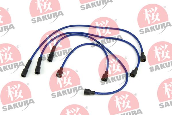 SAKURA 912-80-7080 SW - Комплект проводов зажигания autosila-amz.com