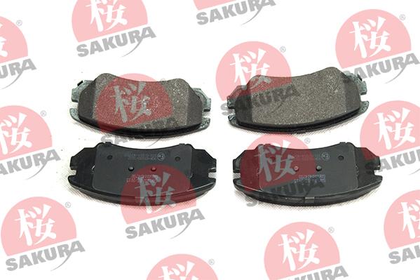 SAKURA 600-40-4780 - Тормозные колодки, дисковые, комплект autosila-amz.com