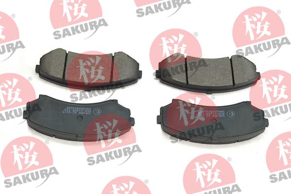 SAKURA 600-50-4288 - Тормозные колодки, дисковые, комплект autosila-amz.com