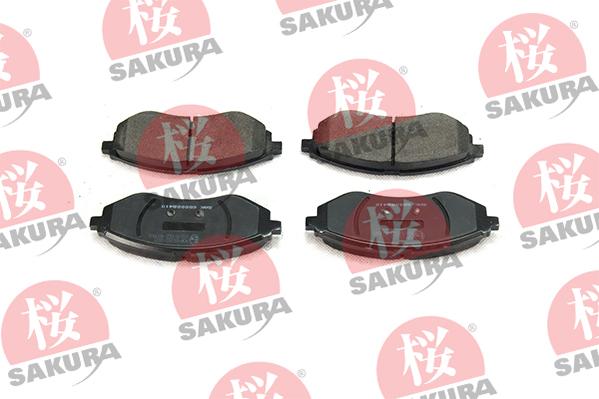SAKURA 600-00-8410 - Тормозные колодки, дисковые, комплект autosila-amz.com