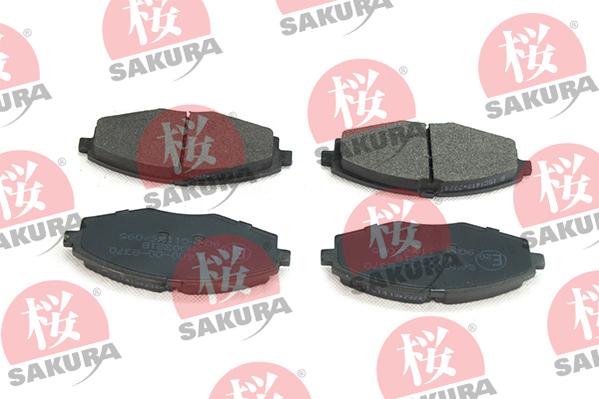 SAKURA 600-00-8370 - Тормозные колодки, дисковые, комплект autosila-amz.com