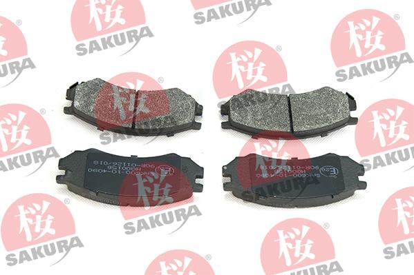 SAKURA 600-10-4090 - Тормозные колодки, дисковые, комплект autosila-amz.com