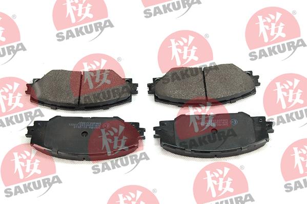 SAKURA 600-10-3997 - Тормозные колодки, дисковые, комплект autosila-amz.com