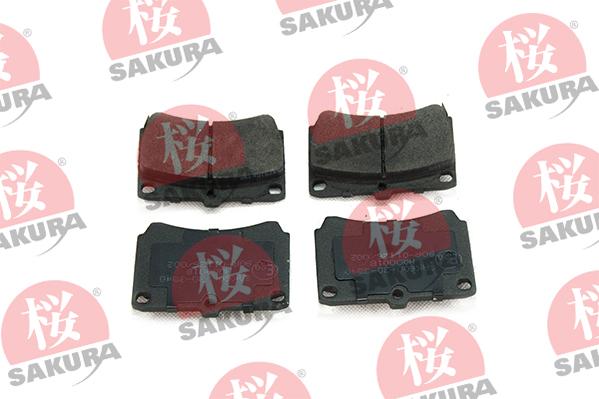 SAKURA 600-30-3540 - Тормозные колодки, дисковые, комплект autosila-amz.com