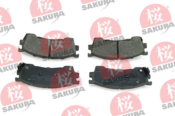 SAKURA 600-30-3580 - Тормозные колодки, дисковые, комплект autosila-amz.com