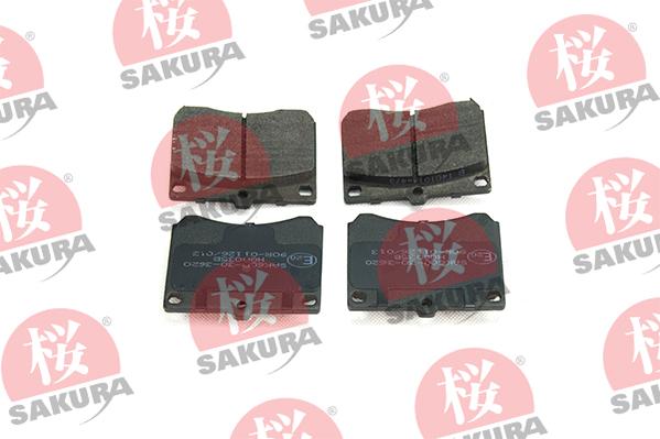 SAKURA 600-30-3620 - Тормозные колодки, дисковые, комплект autosila-amz.com