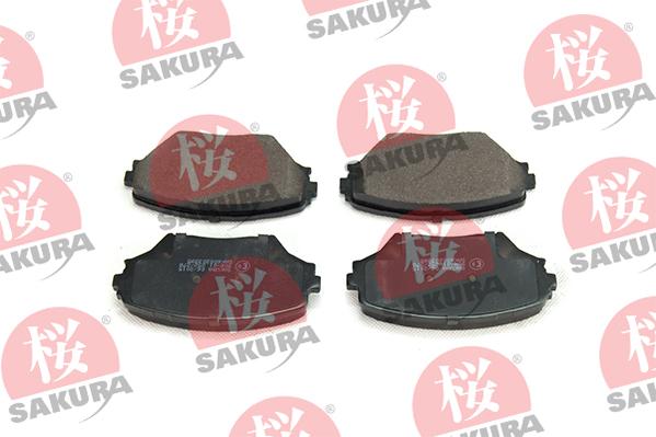 SAKURA 600-20-3995 - Тормозные колодки, дисковые, комплект autosila-amz.com