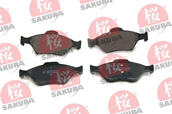 SAKURA 600-20-3961 - Тормозные колодки, дисковые, комплект autosila-amz.com