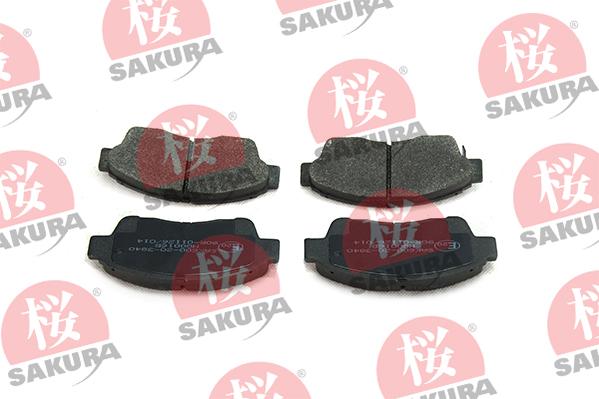 SAKURA 600-20-3840 - Тормозные колодки, дисковые, комплект autosila-amz.com