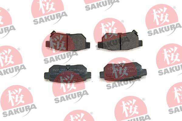 SAKURA 601-40-6620 - Комплект тормозных колодок, дисковый тормоз autosila-amz.com