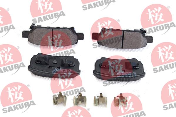 SAKURA 601-50-4350 - Тормозные колодки, дисковые, комплект autosila-amz.com