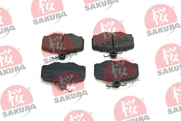 SAKURA 601-10-4100 - Тормозные колодки, дисковые, комплект autosila-amz.com