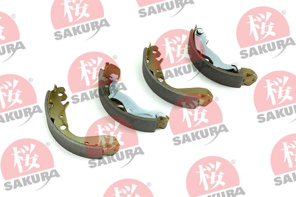 SAKURA 602-40-6605 - Комплект тормозных колодок, барабанные autosila-amz.com