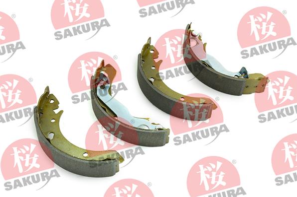 SAKURA 602-05-4640 - Комплект тормозных колодок, барабанные autosila-amz.com