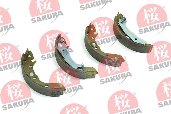 SAKURA 602-05-4625 - Комплект тормозных колодок, барабанные autosila-amz.com